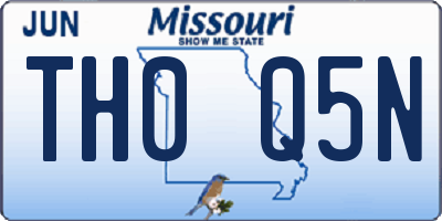 MO license plate TH0Q5N