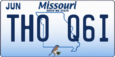MO license plate TH0Q6I