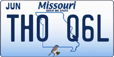 MO license plate TH0Q6L