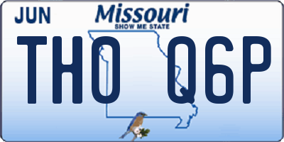 MO license plate TH0Q6P