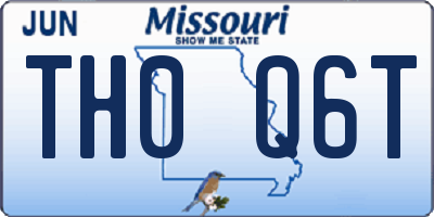 MO license plate TH0Q6T