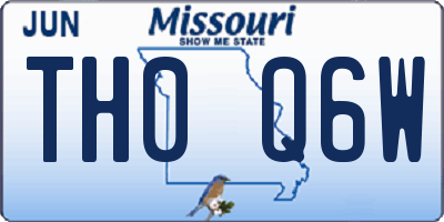 MO license plate TH0Q6W