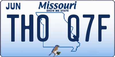 MO license plate TH0Q7F