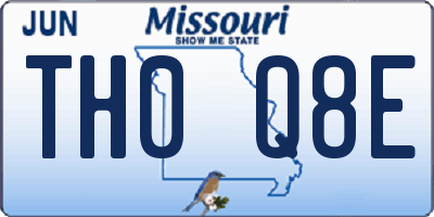 MO license plate TH0Q8E