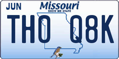 MO license plate TH0Q8K