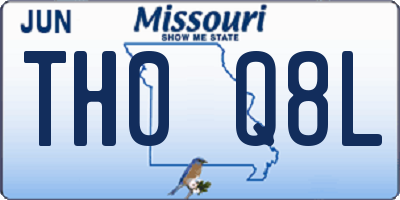 MO license plate TH0Q8L