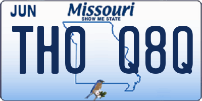 MO license plate TH0Q8Q