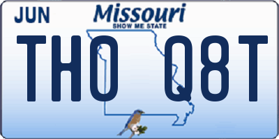 MO license plate TH0Q8T