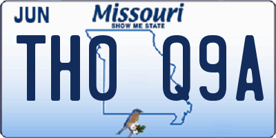 MO license plate TH0Q9A