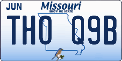 MO license plate TH0Q9B