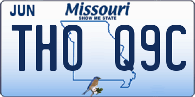 MO license plate TH0Q9C
