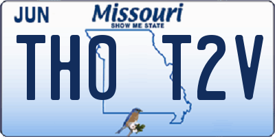 MO license plate TH0T2V