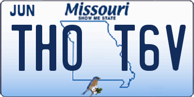 MO license plate TH0T6V