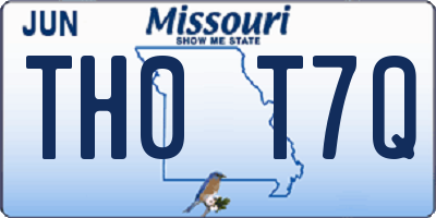 MO license plate TH0T7Q