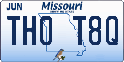 MO license plate TH0T8Q