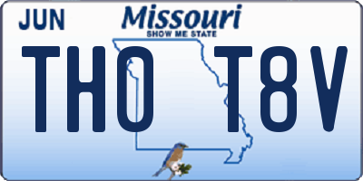 MO license plate TH0T8V