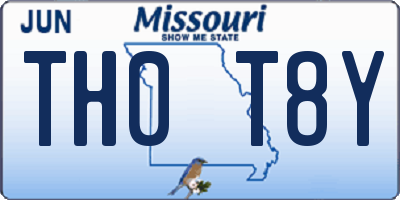 MO license plate TH0T8Y