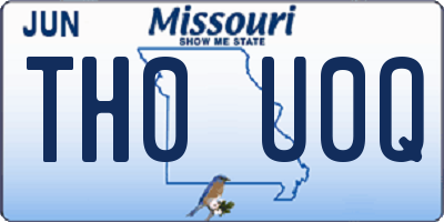 MO license plate TH0U0Q