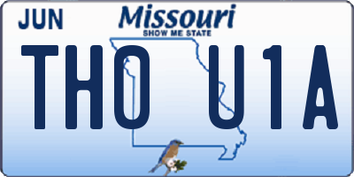 MO license plate TH0U1A