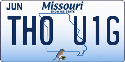 MO license plate TH0U1G