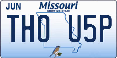 MO license plate TH0U5P