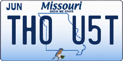 MO license plate TH0U5T