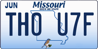MO license plate TH0U7F
