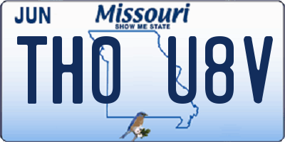 MO license plate TH0U8V