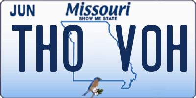 MO license plate TH0V0H