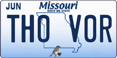 MO license plate TH0V0R