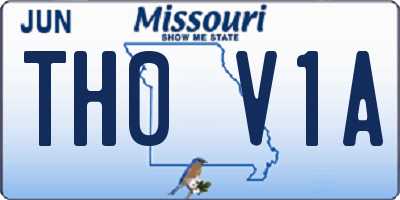 MO license plate TH0V1A
