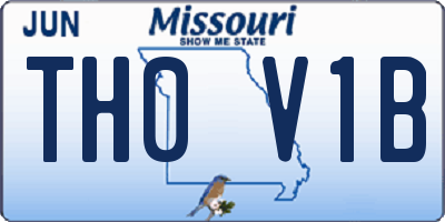 MO license plate TH0V1B