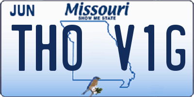 MO license plate TH0V1G