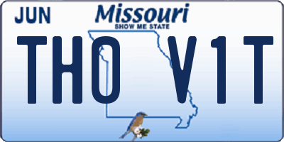 MO license plate TH0V1T