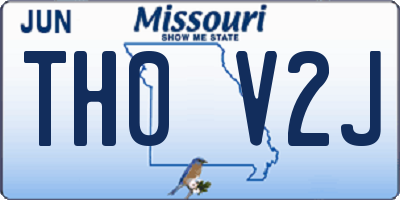 MO license plate TH0V2J