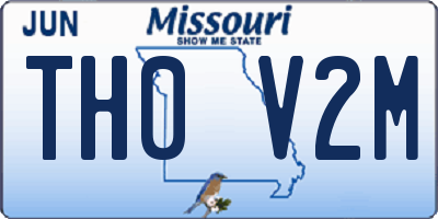 MO license plate TH0V2M