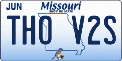 MO license plate TH0V2S
