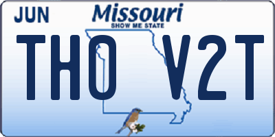 MO license plate TH0V2T
