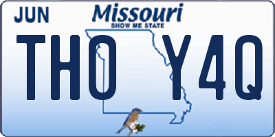 MO license plate TH0Y4Q