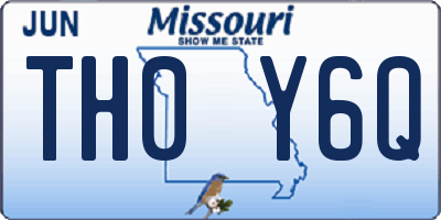 MO license plate TH0Y6Q
