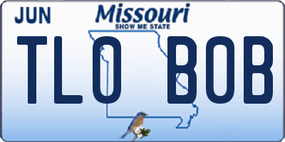 MO license plate TL0B0B
