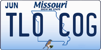 MO license plate TL0C0G