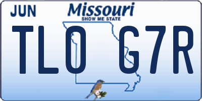 MO license plate TL0G7R