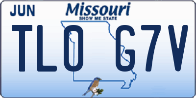 MO license plate TL0G7V