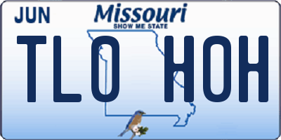 MO license plate TL0H0H