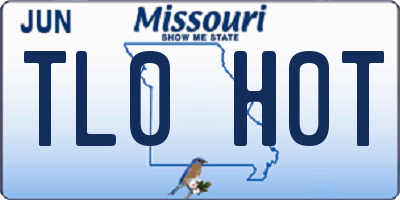 MO license plate TL0H0T