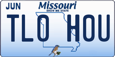 MO license plate TL0H0U