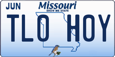 MO license plate TL0H0Y
