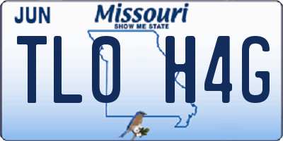 MO license plate TL0H4G