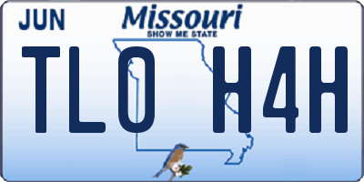 MO license plate TL0H4H